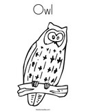 Owl Coloring Page