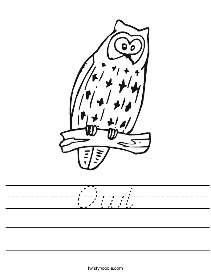 Owl Worksheet