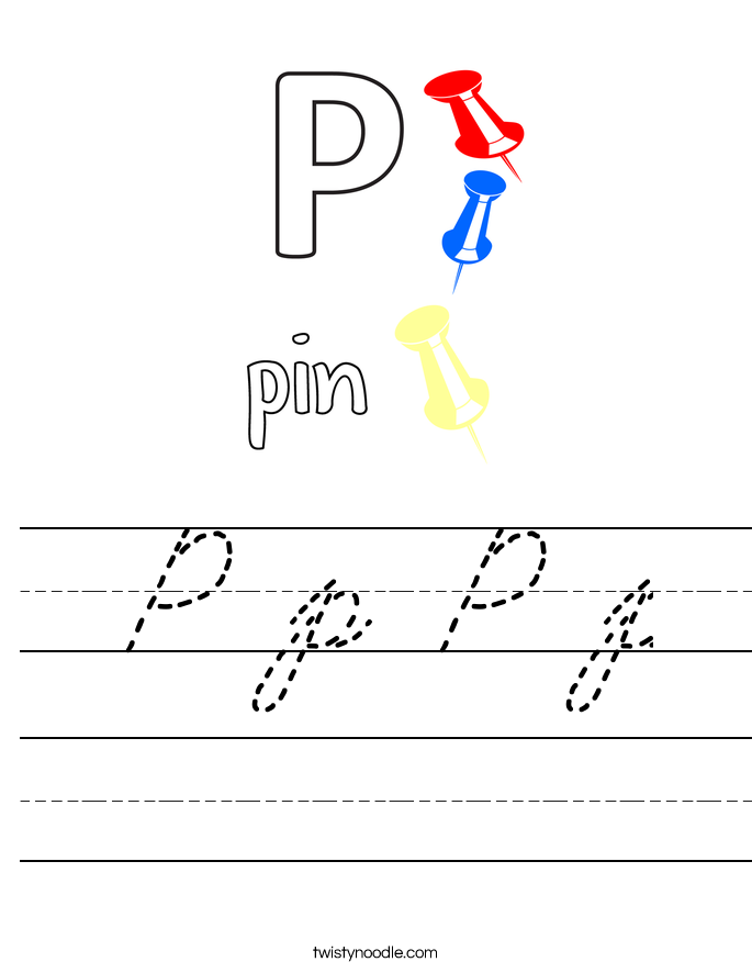 P p P p Worksheet