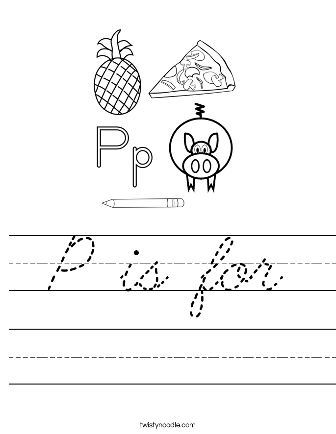 P is for Worksheet