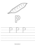P P P Handwriting Sheet