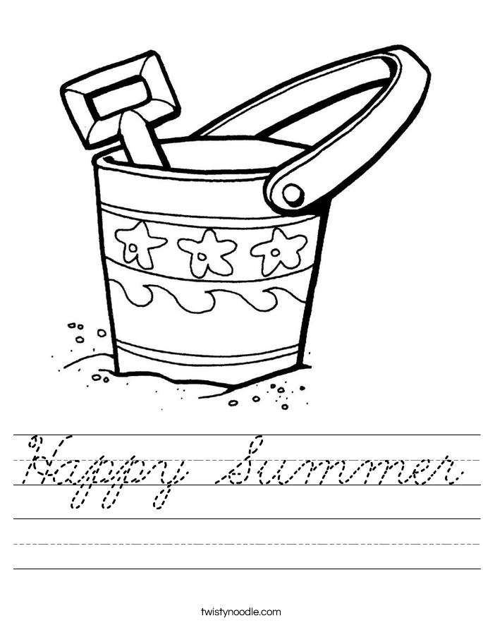 Happy Summer Worksheet
