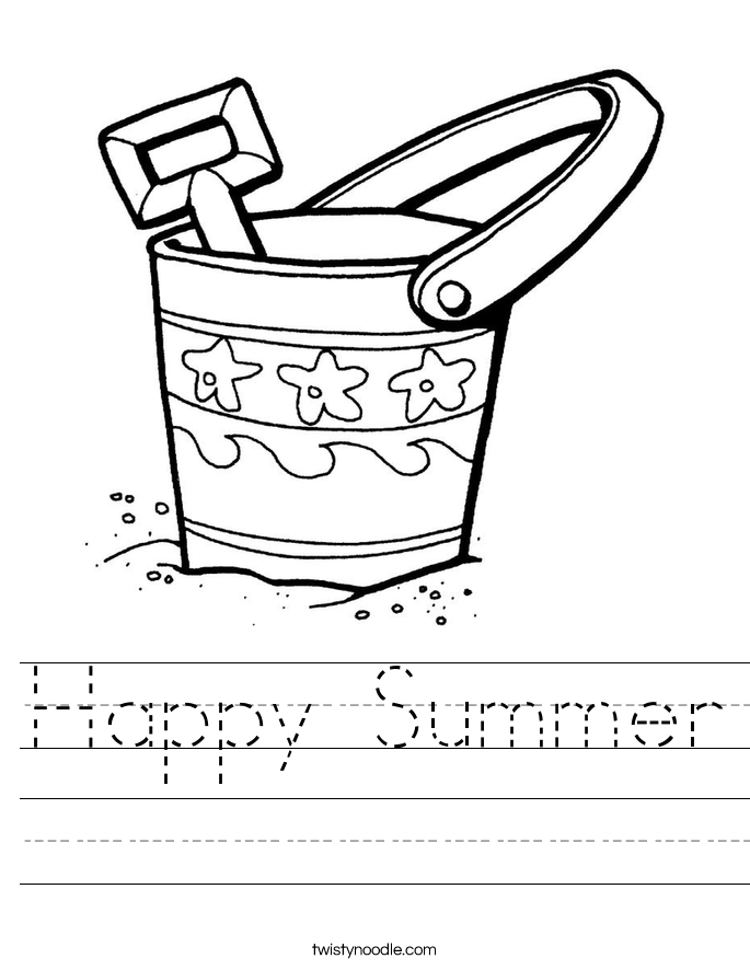 Happy Summer Worksheet