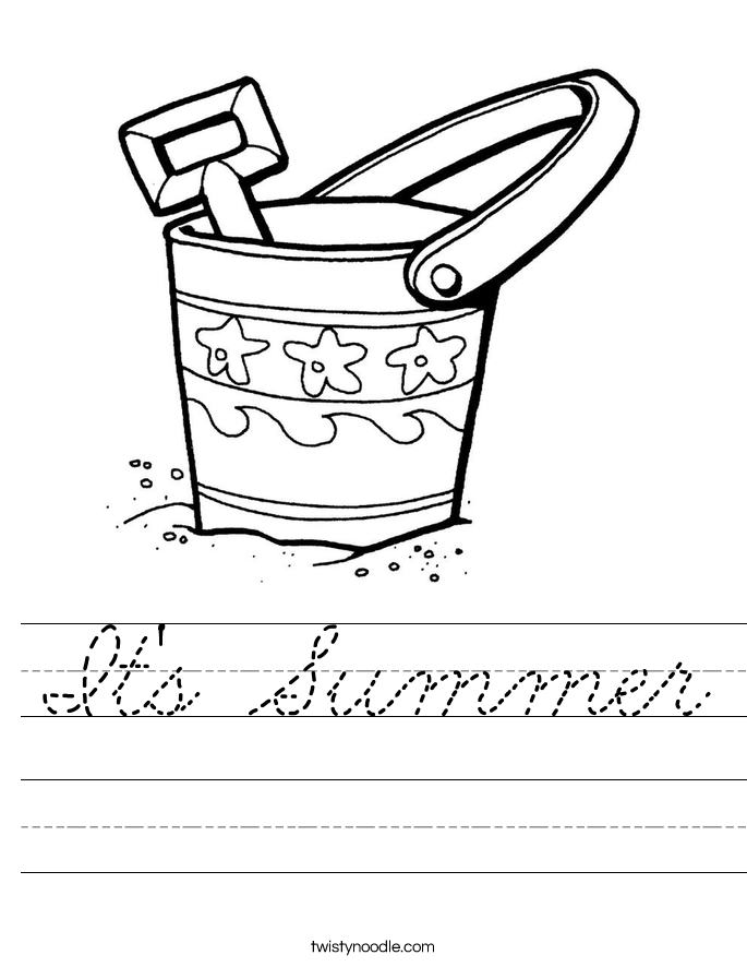 It's Summer Worksheet