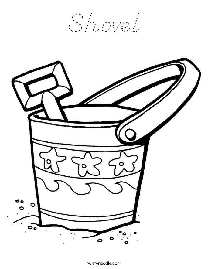 Shovel Coloring Page