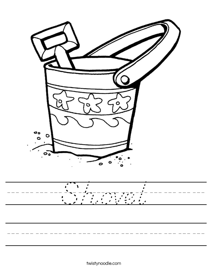 Shovel Worksheet