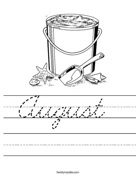 Pail and Shovel 2 Worksheet