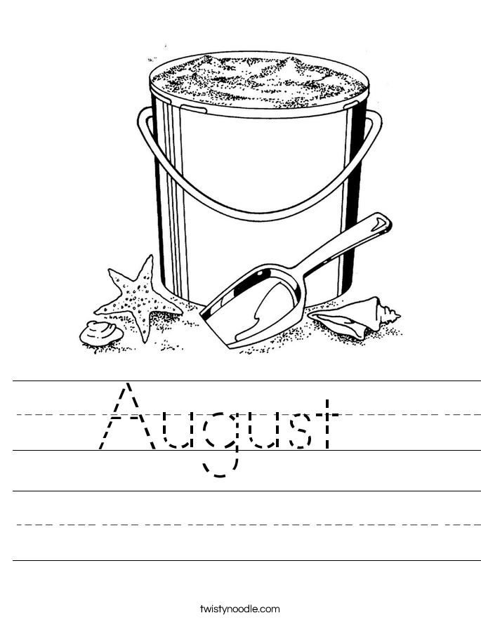 August  Worksheet