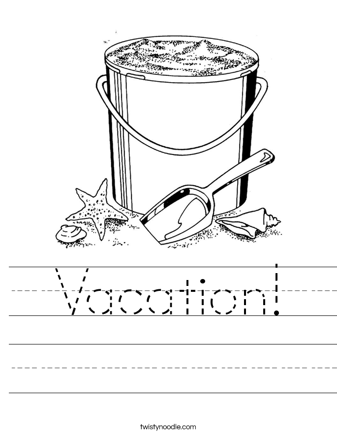 Vacation! Worksheet