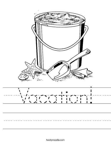 Pail and Shovel 2 Worksheet