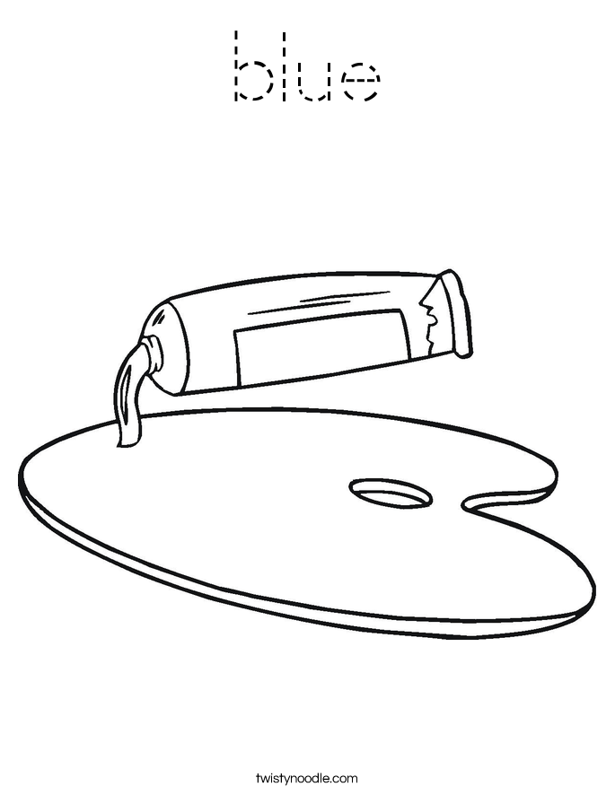 blue Coloring Page