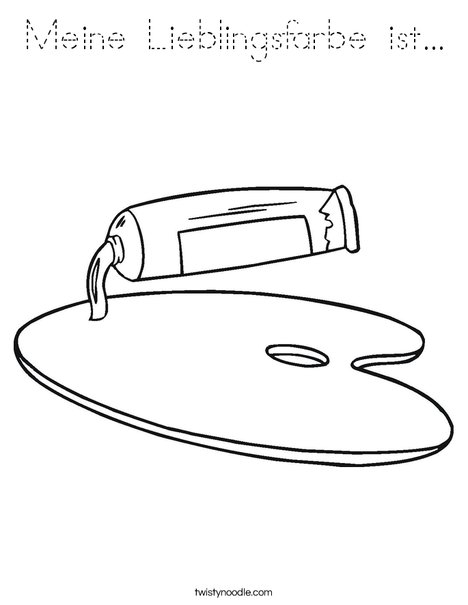 Paint Coloring Page