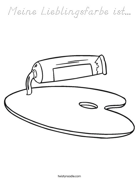 Paint Coloring Page