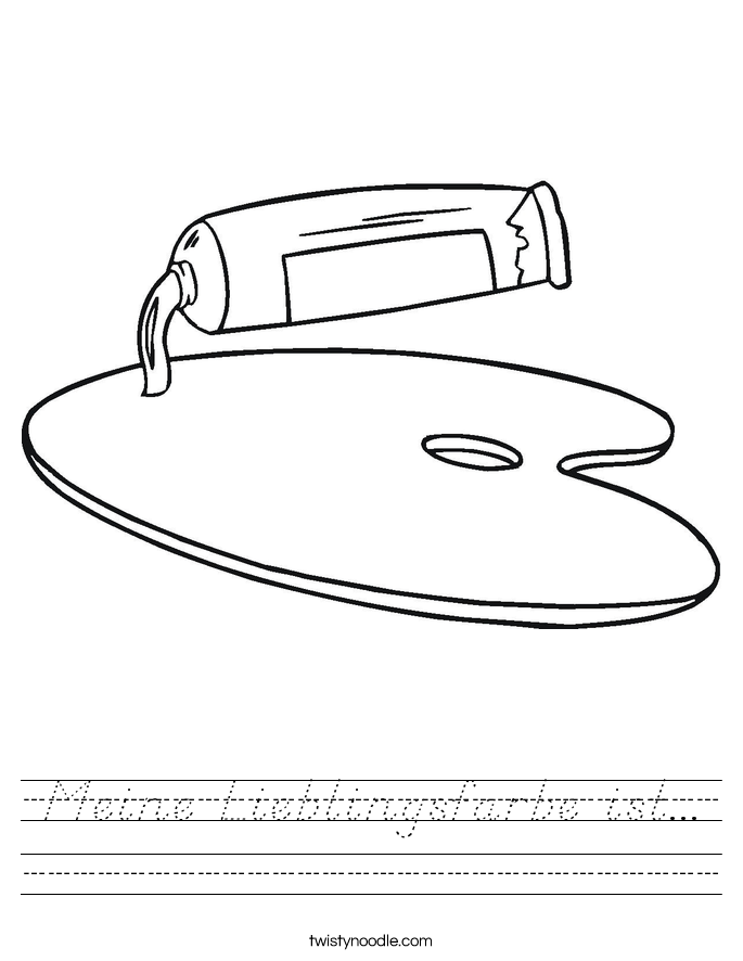 Meine Lieblingsfarbe ist... Worksheet