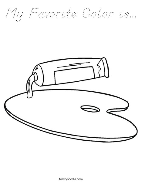 Paint Coloring Page