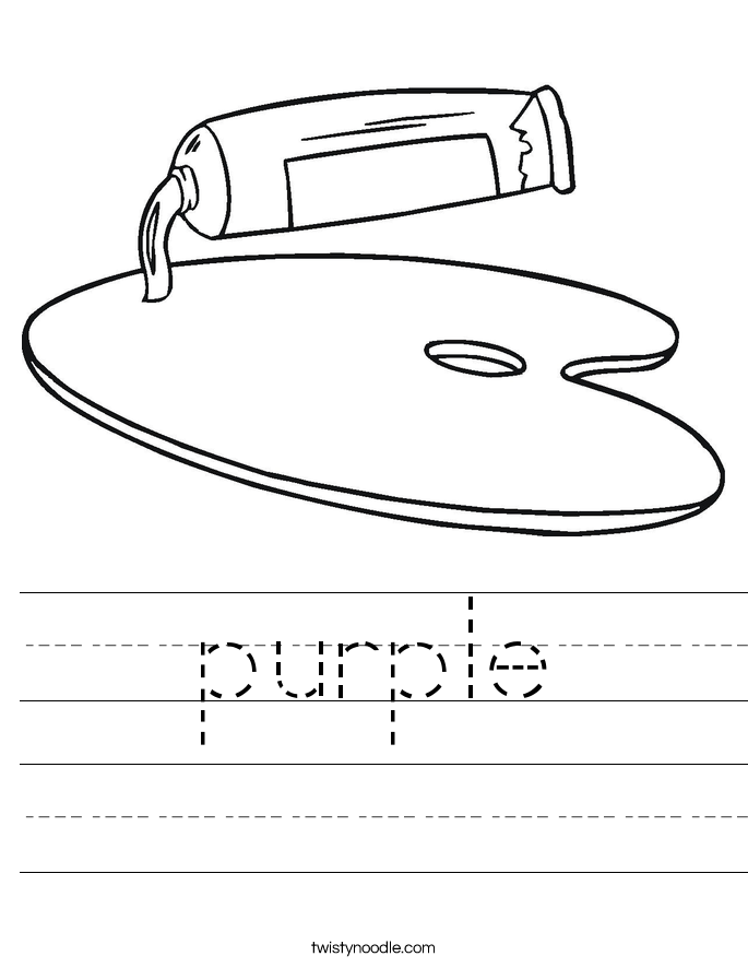 purple Worksheet