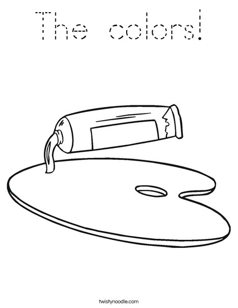 Paint Coloring Page
