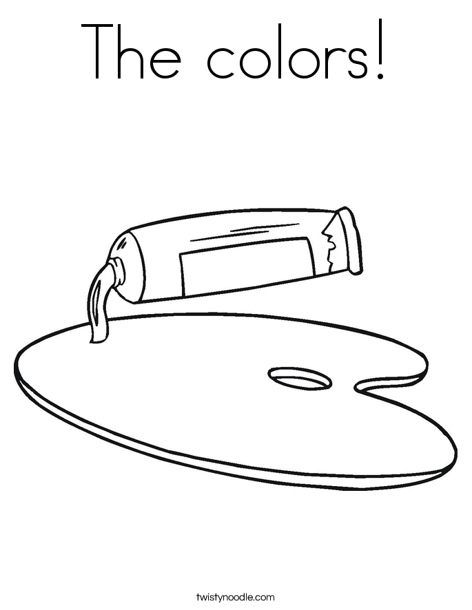 The colors! Coloring Page