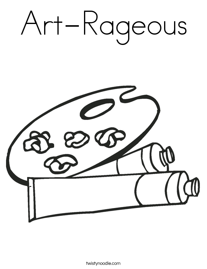 Art-Rageous Coloring Page