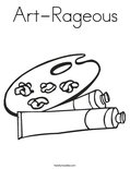 Art-Rageous Coloring Page