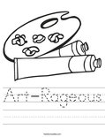 Art-Rageous Worksheet