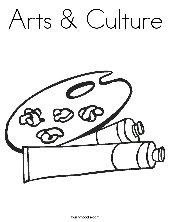 Arts & Culture Coloring Page