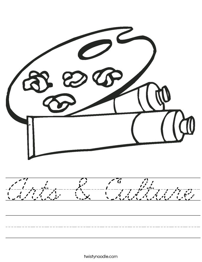Arts & Culture Worksheet