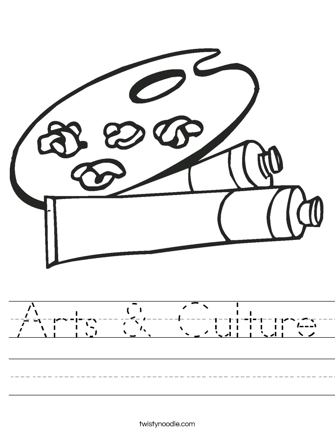 Arts & Culture Worksheet