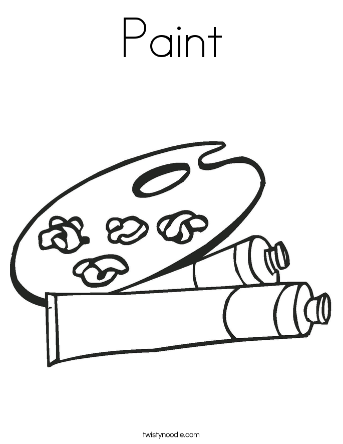 Paint Coloring Page