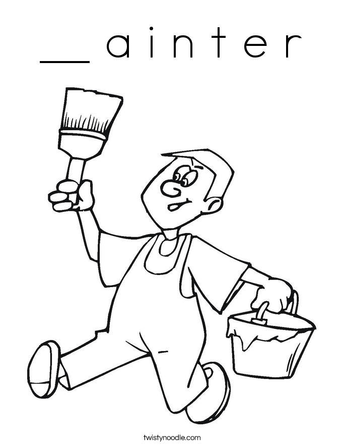 __ a i n t e r Coloring Page