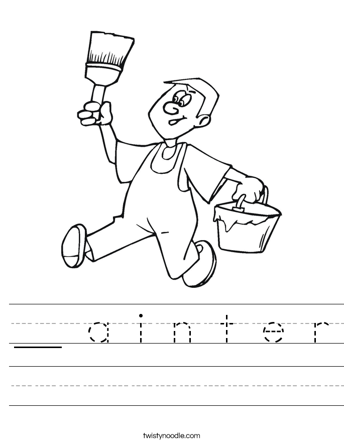 a i n t e r Worksheet Twisty Noodle a i n t e r Worksheet Twisty Noodle
