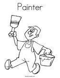 Painter Coloring Page