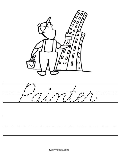 Painter and Skyscraper Worksheet