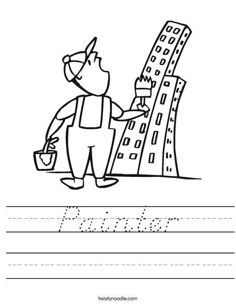 Painter and Skyscraper Worksheet
