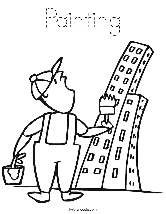 Painting Coloring Page