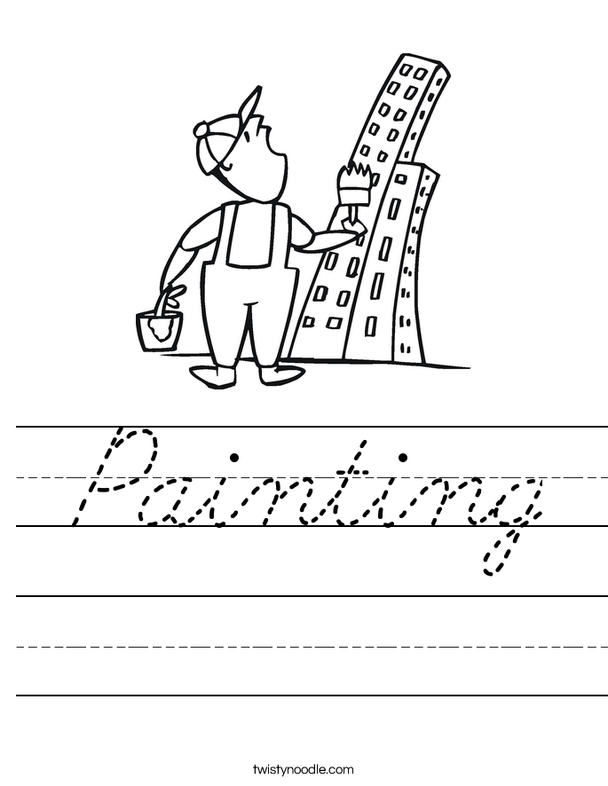Painting Worksheet