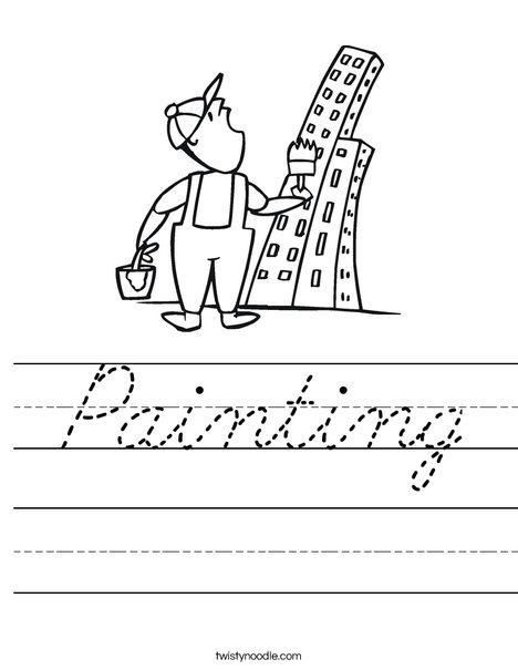 Painter and Skyscraper Worksheet