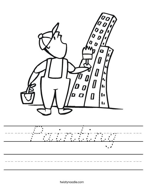 Painter and Skyscraper Worksheet