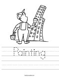 Painting Worksheet