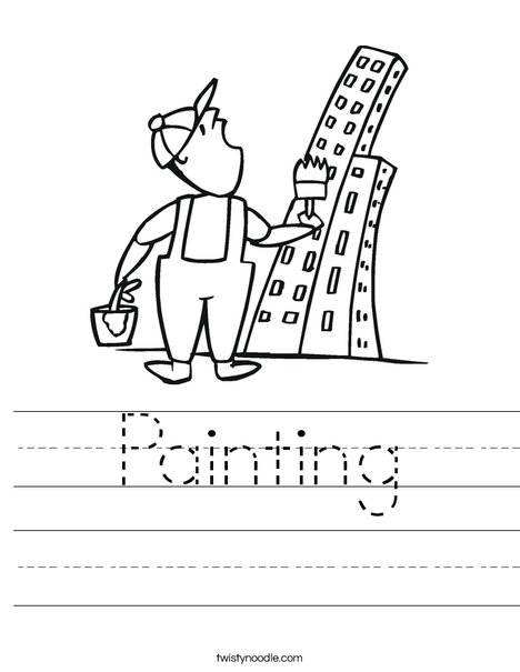 Painter and Skyscraper Worksheet