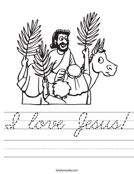 Palm Sunday Worksheet