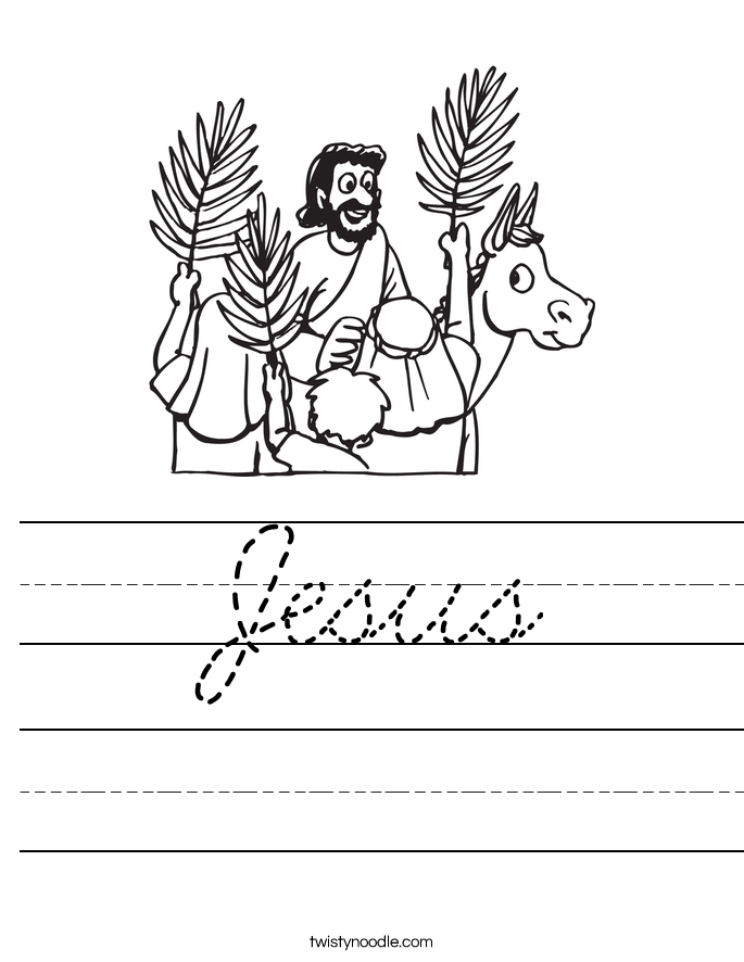 Jesus Worksheet