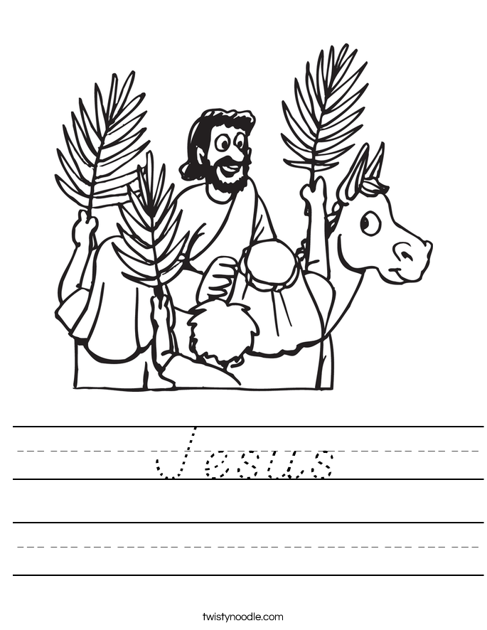 Jesus Worksheet