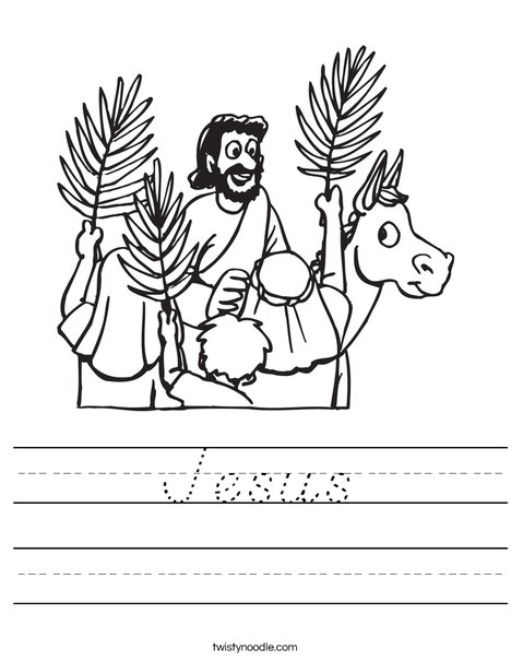 Palm Sunday Worksheet