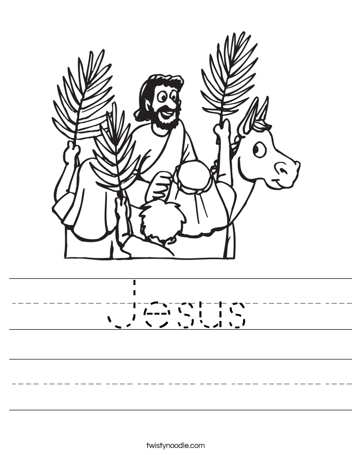 Jesus Worksheet