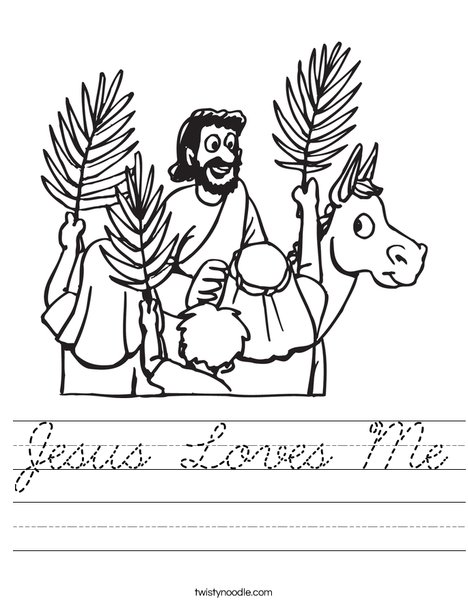 Palm Sunday Worksheet