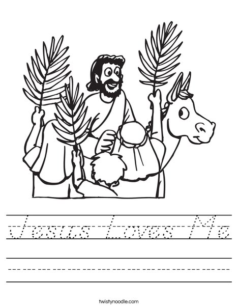 Palm Sunday Worksheet