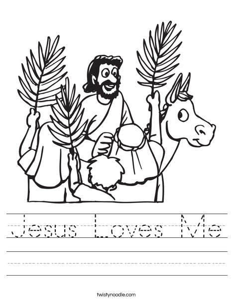 Palm Sunday Worksheet