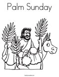 Palm SundayColoring Page