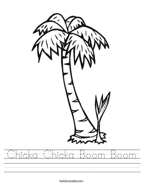 chicka chicka boom boom worksheets